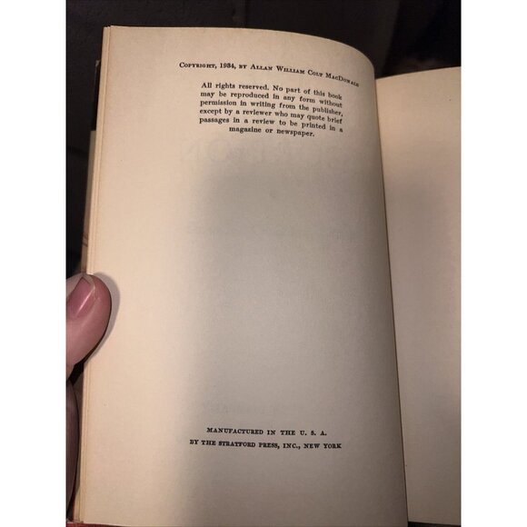 The Singing Scorpion William Colt MacDonald 1934 Rare, 1st HC DJ - Picture 6 of 9